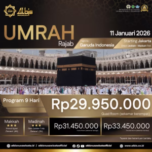 Biaya Paket Umrah Rajab 2026 Harga Ekonomis